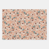 Daisy lieveheersbeestje en dambord inpakpapier vel (Voorkant)