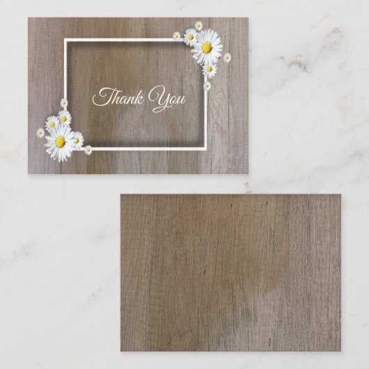 Daisy Lijst op het bos Dank u kaarten Notitiekaartje (Voorkant / Achterkant)