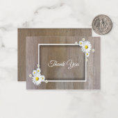 Daisy Lijst op het bos Dank u kaarten Notitiekaartje (Voorkant / Achterkant in situ)