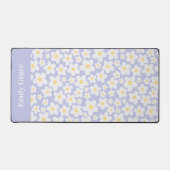 Daisy lila moderne foto schattig modern bureaumat (Voorkant)