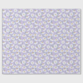 Daisy Lilac Bloem Verpakkings Papier (Vlak)