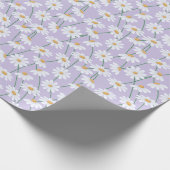 Daisy Lilac Bloem Verpakkings Papier (Hoek)