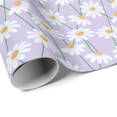 Daisy Lilac Bloem Verpakkings Papier (Rol Hoek)