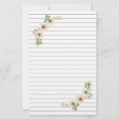Daisy Lined Stationery Briefpapier (Voorkant)