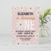 Daisy Little Girls eerste verjaardag Kaart (Staand voorkant)