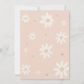 Daisy Little Miss Onederful Foto Verjaardagsfeest Kaart (Achterkant)