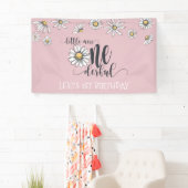 Daisy Little Miss ONEderful Party Banner - Roze (Insitu)