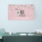 Daisy Little Miss ONEderful Party Banner - Roze (Beurs)