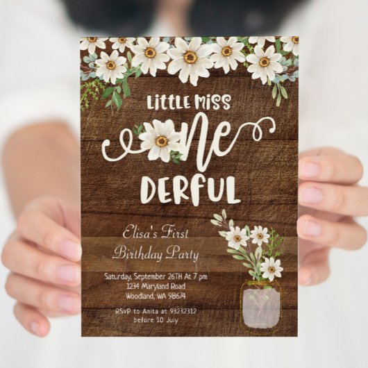 Daisy Little Miss ONEderful verjaardag Kaart