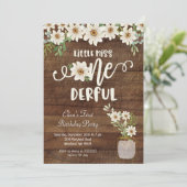 Daisy Little Miss ONEderful verjaardag Kaart (Staand voorkant)