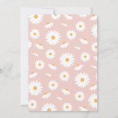 Daisy Little Miss Onederful Verjaardagsuitnodiging Kaart (Achterkant)