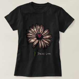 Daisy love Dusty Pink Daisy flower T-shirt