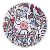 Daisy love keramische knop (Voorkant)