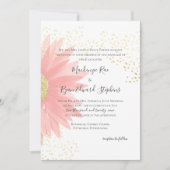 Daisy Love Roze Tuin Huwelijk Kaart (Voorkant)