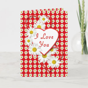 Daisy Love Valentijn I Love YouCard Feestdagen Kaart