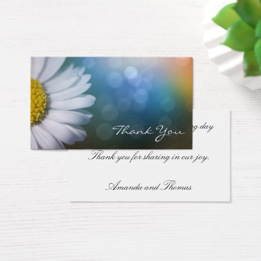 Daisy macrodank je kaart (Bureau)