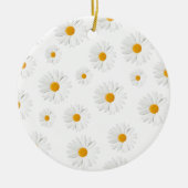 Daisy, madeliefje - heerlijk bloemontwerp keramisch ornament (Voorkant)