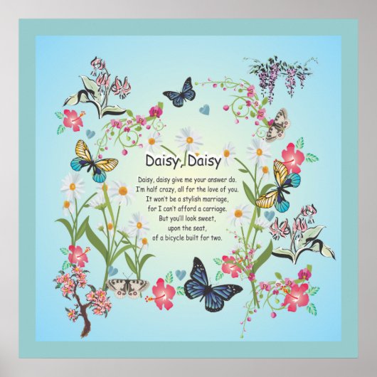 Daisy, maisy, geef me het antwoord wel poster (Voorkant)