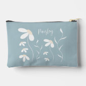 Daisy Make-up Pouch - Bloemen Botanische Groene Za Etui (Achterkant)