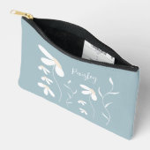 Daisy Make-up Pouch - Bloemen Botanische Groene Za Etui (Open)