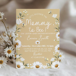  Daisy Mama Voor Bee Baby shower Uitnodiging
