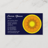 Daisy Mandala - Dark Navy 000033 Visitekaartje (Achterkant)