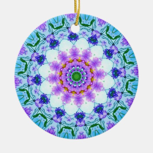 Daisy Mandala Keramisch Ornament (Voorkant)
