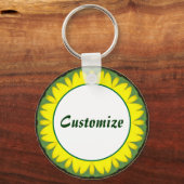 Daisy Mandala Sjabloon 03 Sleutelhanger (Voorkant)