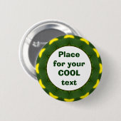 Daisy Mandala Sjabloon 04 Ronde Button 5,7 Cm (Voorkant /achterkant)