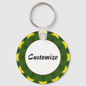 Daisy Mandala Sjabloon 04 Sleutelhanger (Voorkant)