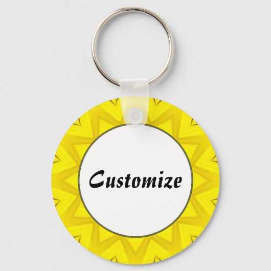 Daisy Mandala Sjabloon 05 Sleutelhanger (Voorkant)