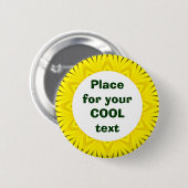 Daisy Mandala Sjabloon 10 Ronde Button 5,7 Cm (Voorkant /achterkant)