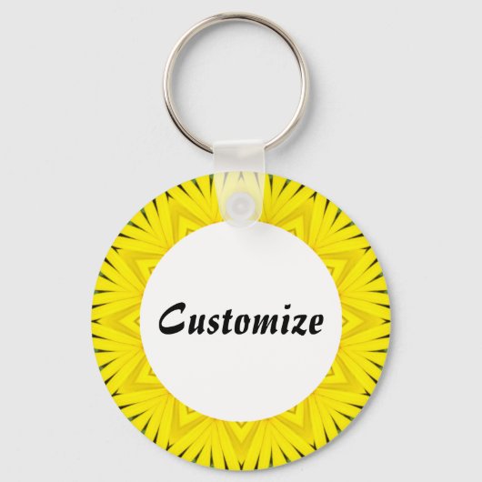 Daisy Mandala Sjabloon 10 Sleutelhanger (Voorkant)