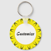 Daisy Mandala Sjabloon 11 Sleutelhanger (Voorkant)