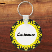 Daisy Mandala Sjabloon 12 Sleutelhanger (Voorkant)