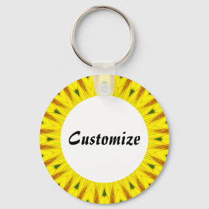 Daisy Mandala Sjabloon 16 Sleutelhanger