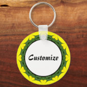 Daisy Mandala Sjabloon 22 Sleutelhanger (Voorkant)