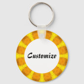 Daisy Mandala Sjabloon 23 Sleutelhanger (Voorkant)