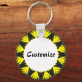 Daisy Mandala Sjabloon 27 Sleutelhanger (Voorkant)