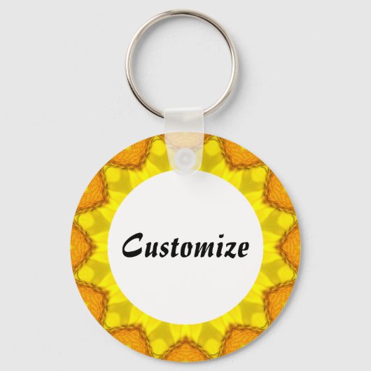Daisy Mandala Sjabloon 30 Sleutelhanger (Voorkant)
