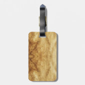 DAISY / MARGUERITE / MARGHERITA , Parchment Bagagelabel (Achterkant verticaal)