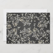 Daisy Mason Jar Chalkboard Rustic Couples Shower Kaart (Achterkant)