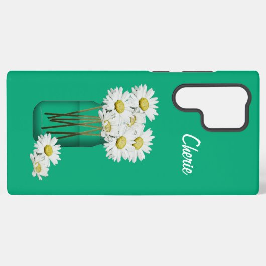 Daisy Mason Jar Samsung Galaxy Hoesje (Achterkant horizontaal)