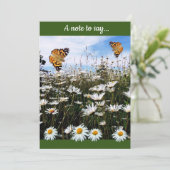 Daisy Meadow Aangepaste Tekst Bedankt (Staand voorkant)