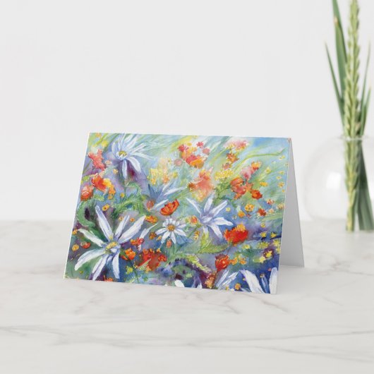 Daisy Meadow Blank Notecard Bedankkaart (Voorkant)