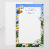 DAISY MEADOW BRIEFPAPIER (Voorkant / Achterkant)
