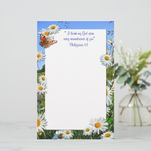 DAISY MEADOW BRIEFPAPIER (Staand voorkant)