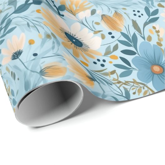 Daisy Meadow Design Cadeaupapier (Rol Hoek)