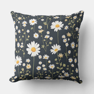 Daisy Meadow Floral Pattern.Modern Outdoor Kussen