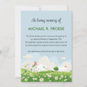 Daisy Meadow Fotoaankondiging Kaart (Voorkant)